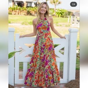 Natural Life-Floral Maxi Dress